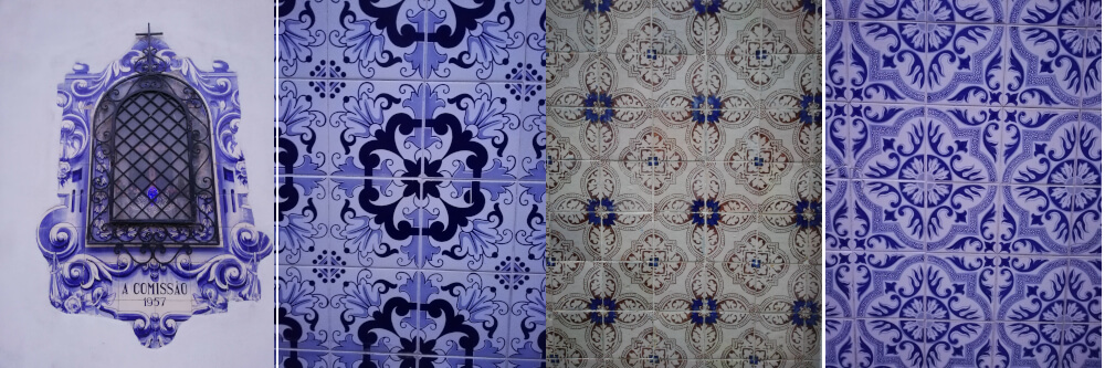 Some of the many tile designs in Portugal
