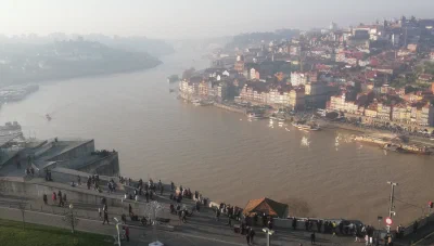 Beautiful Porto seen from the monastery across the river