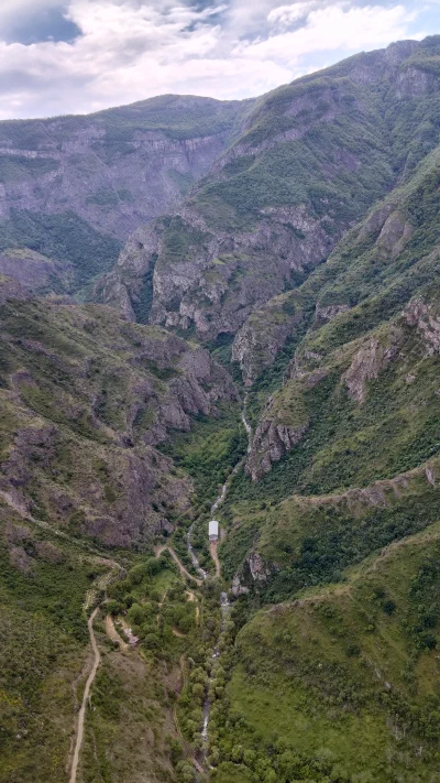 The view from the aerial cable car to Tatev