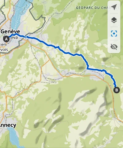 The route on day 1