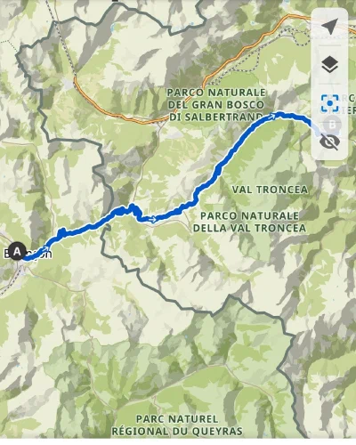 The route on Day 8