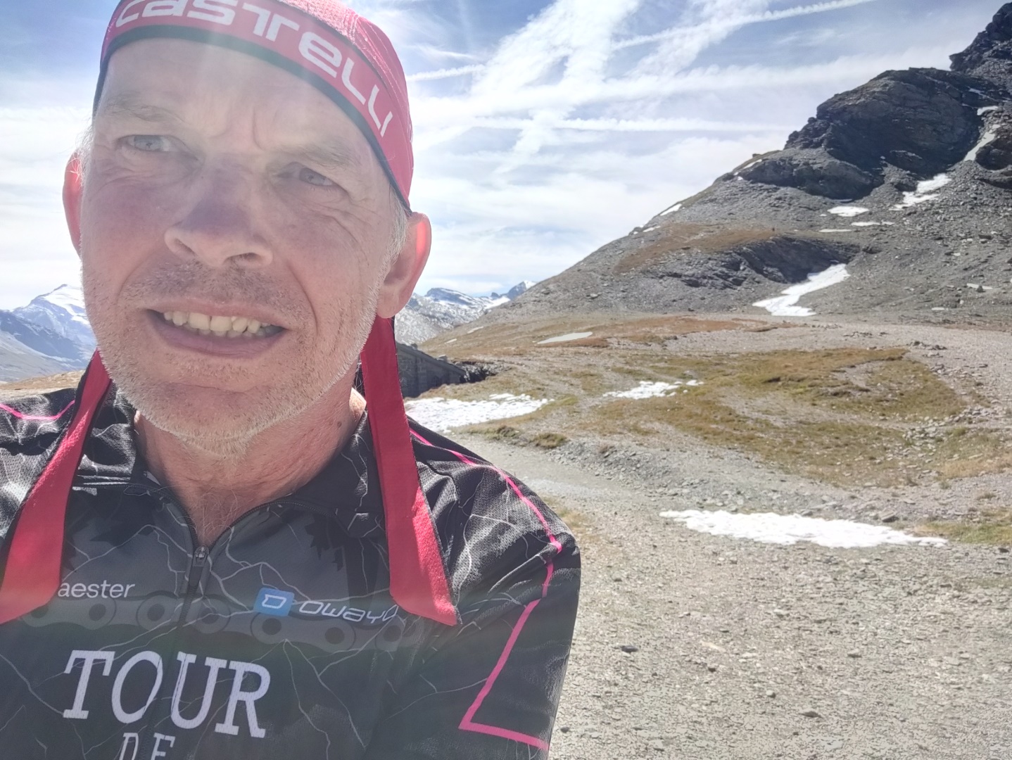 The snow line on Col de L'Iseran